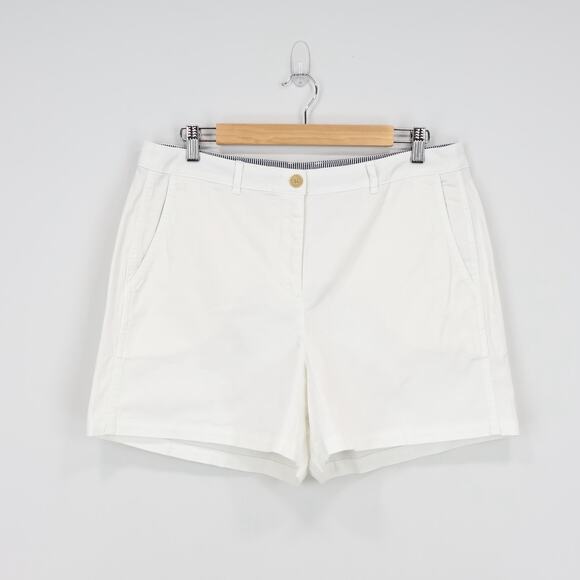 J.Crew 4" Heritage Chino Short White Size 12 NWT - Picture 2 of 6